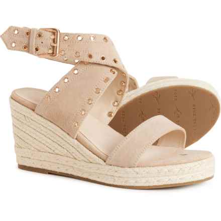 TINA ROSE Serena Wedge Sandals - Leather (For Women) in Latte