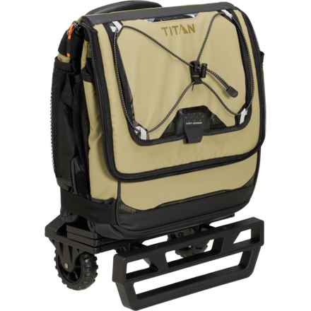 TITAN Deep Freezing Rolling Cooler - 60 Can, Insulated in Moss