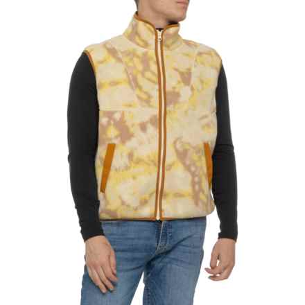 Toad&Co Campo Fleece Vest in Barley Tie Dye Print
