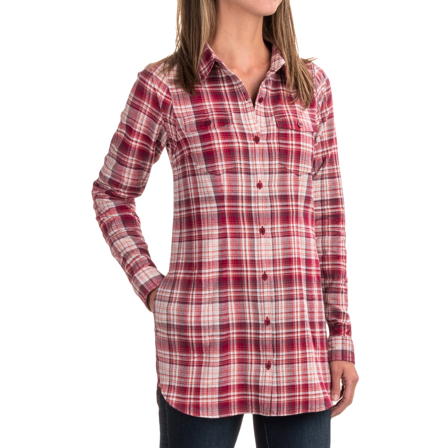 Toad&Co Lightfoot Flannel Tunic Shirt (For Women) - Save 30%