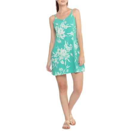 Toad&Co Sunkissed Skort Dress - Built-In Liner, Sleeveless in Salt Leaf Texture Print
