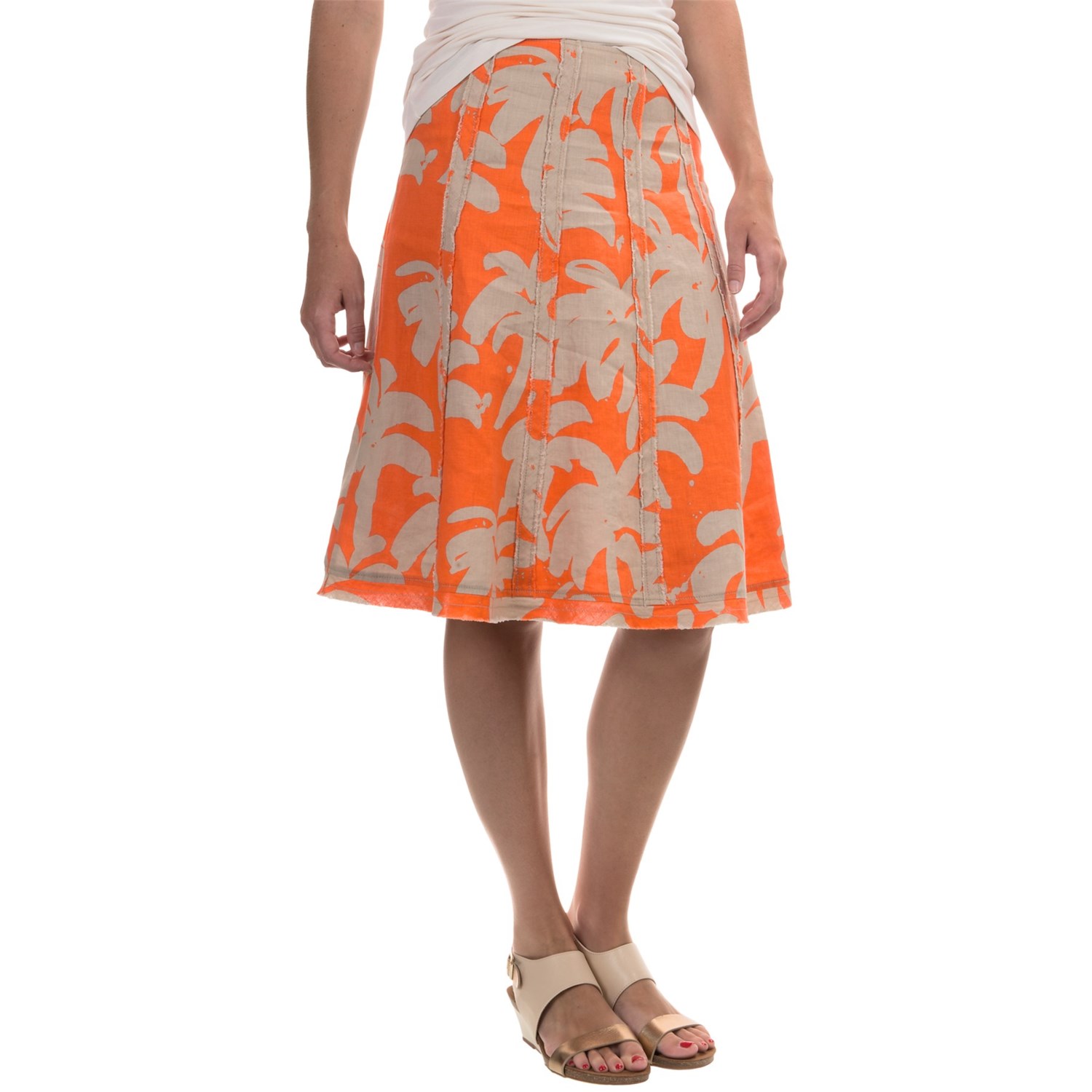 Tommy Bahama Paintbrush Palm Linen Skirt (For Women) - Save 71%