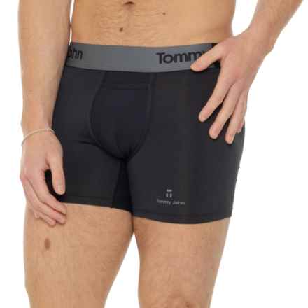 Tommy John 360 Sport Boxer Briefs - 6” in Black