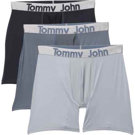 Tommy John Essential 360 Sport Boxer Briefs - 3-Pack in Black/Turbulence/Monument