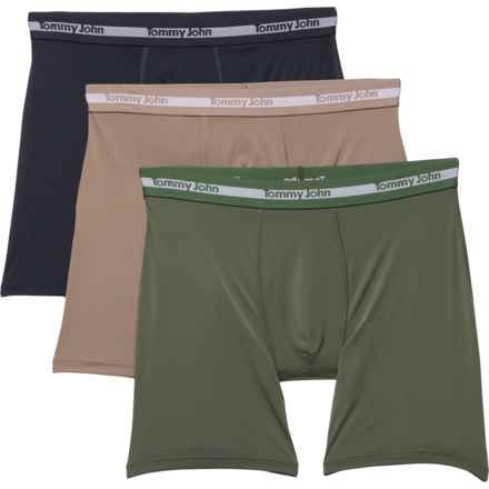 Tommy John Essential Micro Stretch Boxer Briefs - 3-Pack in Black/Falcon/Duffel Bag