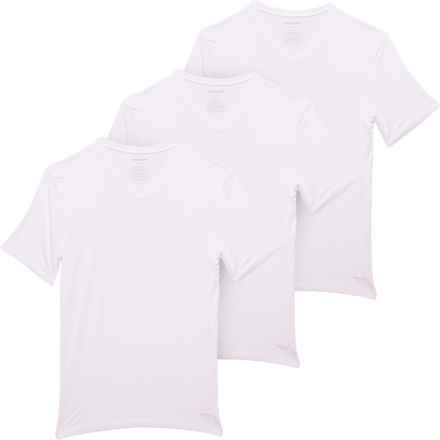 Tommy John Essential Second Skin Modal V-Neck Undershirt - 3-Pack, Short Sleeve in White