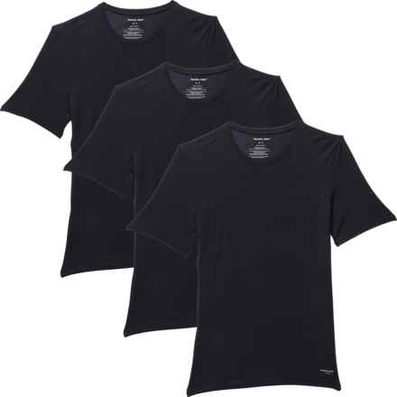 Tommy John Essential Second Skin T-Shirt - 3-Pack, Short Sleeve in Black