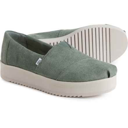 Alpargata Midform Platform Shoes (For Women) in Green