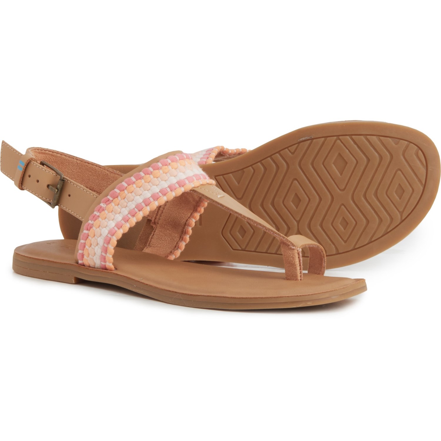 TOMS Bree Flat Sandals - Leather (For Women)