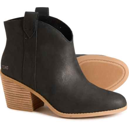 TOMS Constance Boots - Leather (For Women) in Black