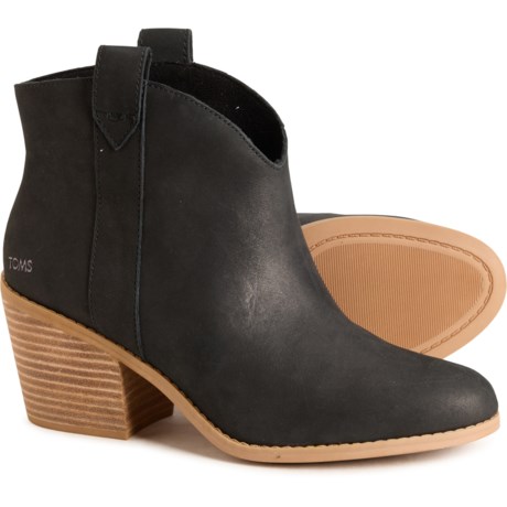 TOMS Constance Boots - Leather (For Women) in Black