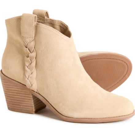 TOMS Constance Braided Boots - Suede (For Women) in Oatmeal