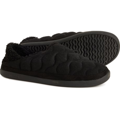 TOMS Ezra Faux-Shearling Slippers (For Women) in Black