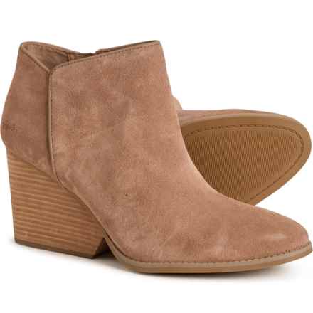 TOMS Hadley Boots - Suede (For Women) in Fawn