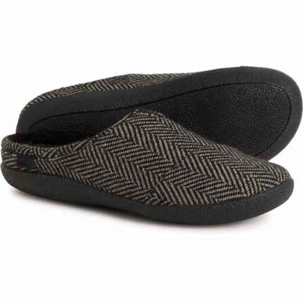 TOMS Herringbone Berkeley Scuff Slippers (For Men) in Black