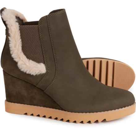 TOMS Maddie Chelsea Boots - Leather (For Women) in Tarmac Olive