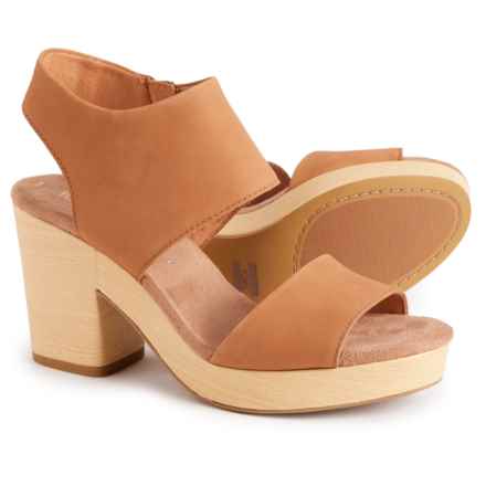 Majorca Platform Sandals - Leather (For Women) in Tan