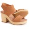 TOMS Majorca Platform Sandals - Leather (For Women) in Tan