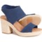 TOMS Majorca Rope Platform Sandals (For Women) in Navy