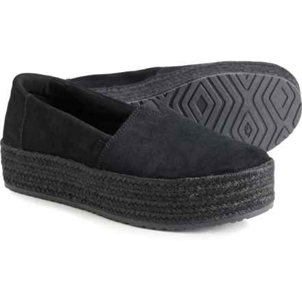Valencia Platform Shoes - Suede (For Women) in Black