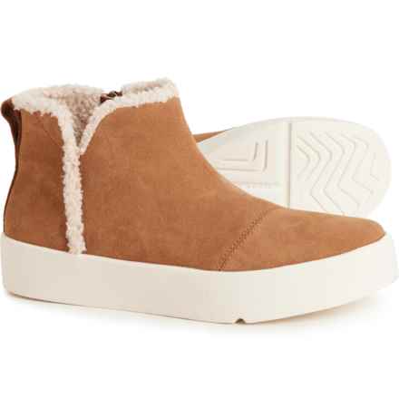 TOMS Verona Mid Booties - Suede (For Women) in Brown Sugar