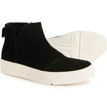 TOMS Verona Platform Booties - Suede (For Women) in Black