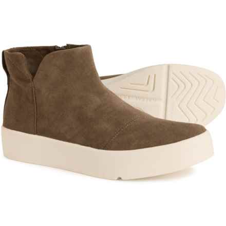 TOMS Verona Platform Booties - Suede (For Women) in Canteen Suede