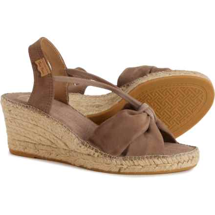 Toni Pons Made in Spain Sandy Wedge Sandals - Suede (For Women) in Taupe
