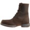 1XKKY_4 Tony Lama 8” Lacer Moc Toe Work Boots - Steel Safety Toe, Waterproof, Leather, Wide Width (For Men)