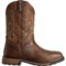 8GHAJ_3 Tony Lama Anchor 11” Pull-On Western Work Boots - Waterproof, Wide Square Toe (For Men)