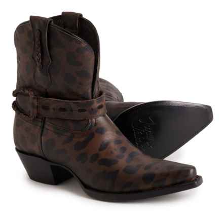 Tony Lama Indira Cowboy Boots - Leather (For Women) in Coffee Muted Cheetah Print