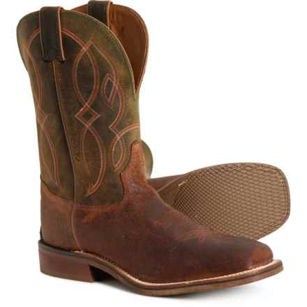 Tony Lama Landgrab Cowboy Boots - 11”, Square Toe (For Men) in Havana