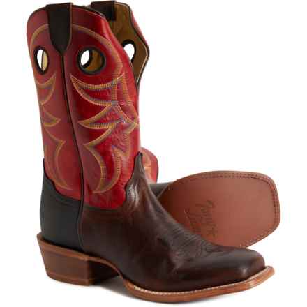 Tony Lama Ronan 11” Western Boots - Leather (For Men) in Chocolate