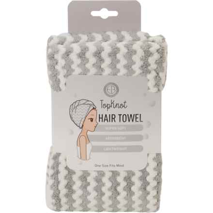 Topknot Hair Towel - 23.25x10” in Multi