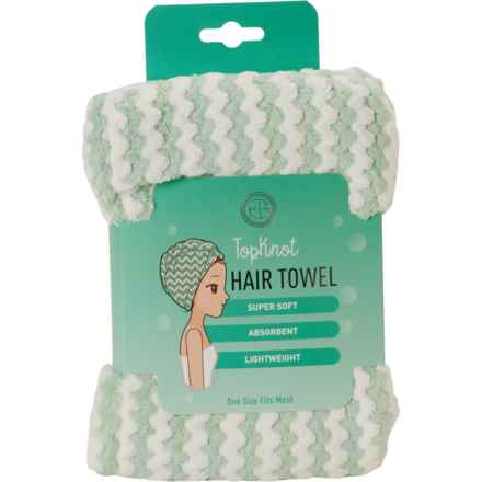 Topknot Hair Towel - 23.25x10” in Multi