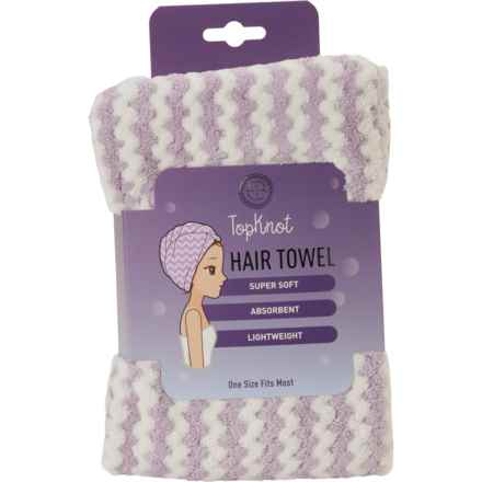 Topknot Hair Towel - 23.25x10” in Multi