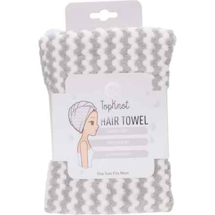 Topknot Hair Towel in Gray