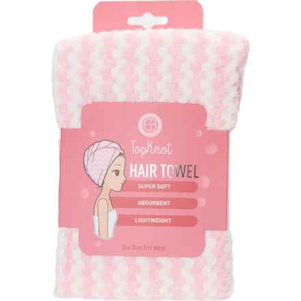 Topknot Hair Towel in Pink