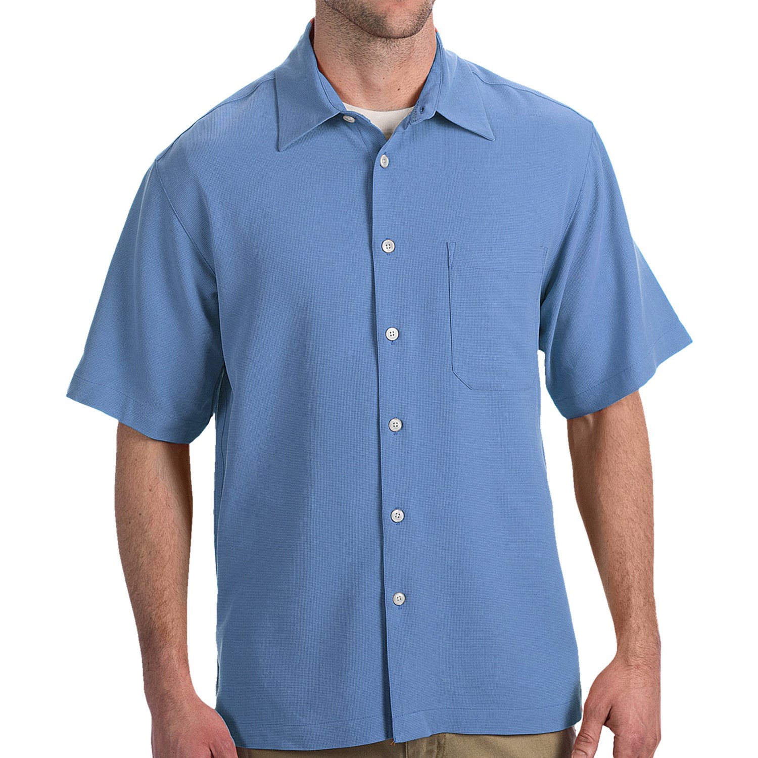 Toscano Silk Shirt   Short Sleeve (For Men)   Save 42% 