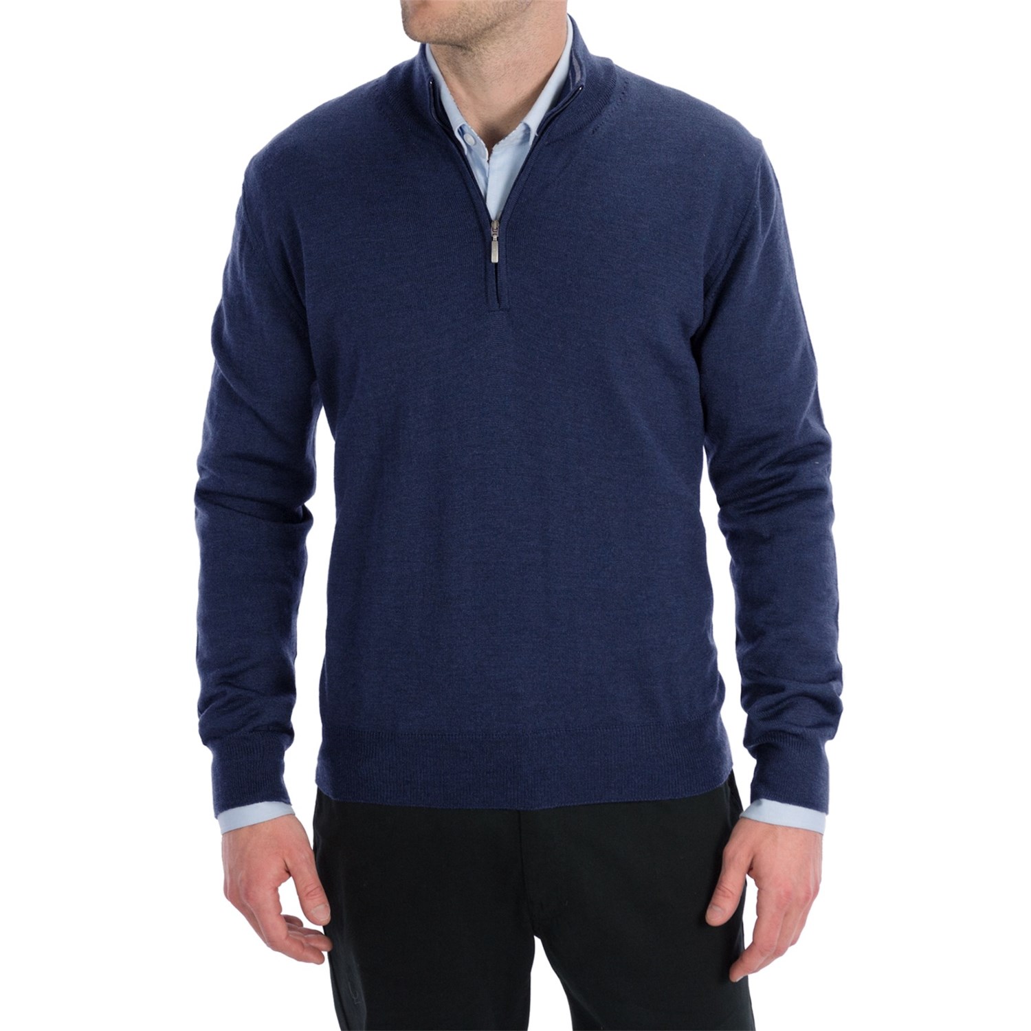 Toscano Zip Mock Neck Sweater (For Men) - Save 52%