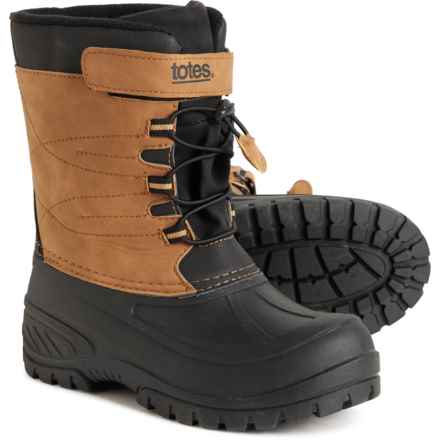 totes Boys Abrams Winter Boots - Insulated in Wheat