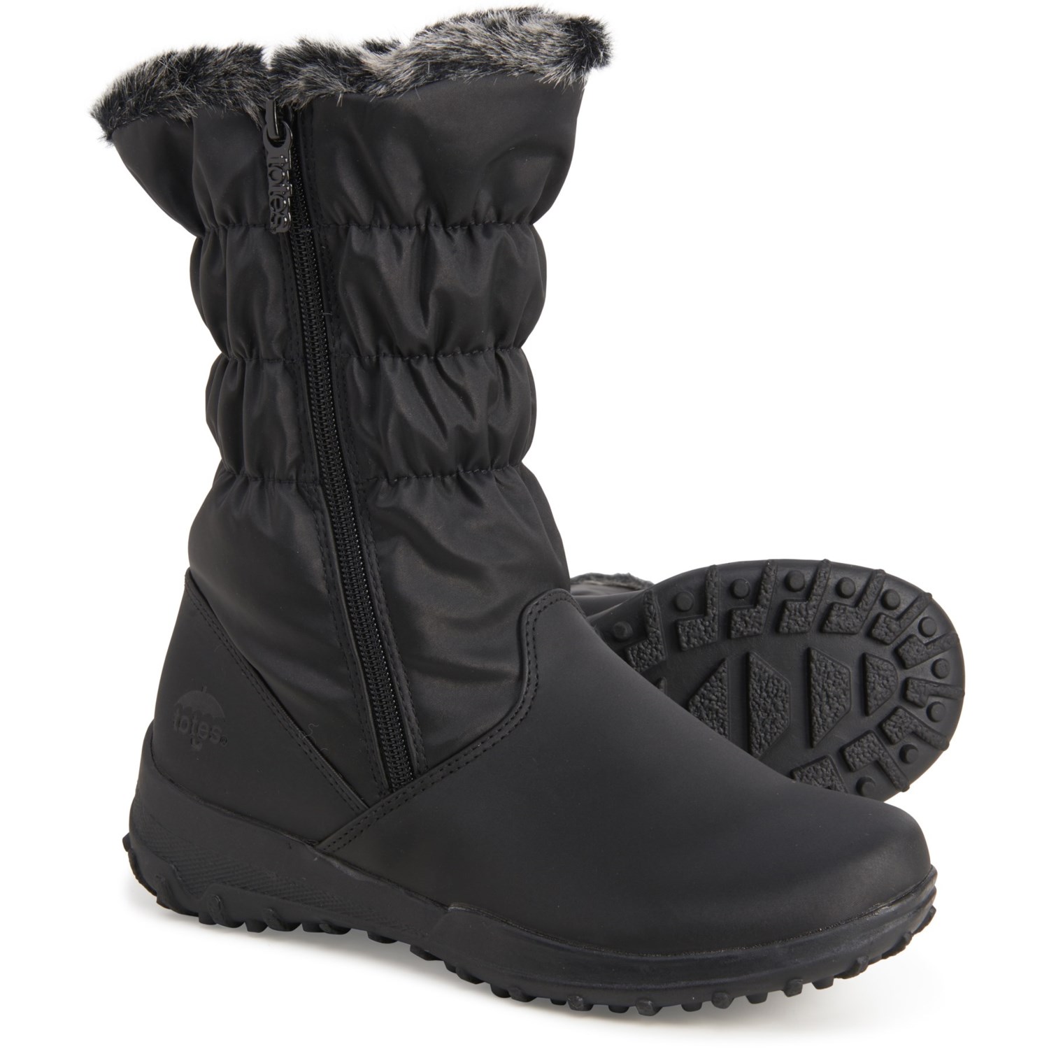 side zip snow boots