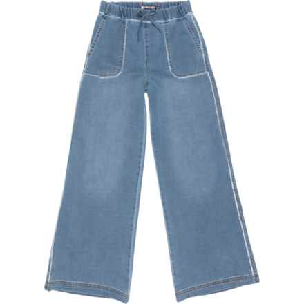 Tractr Girls Drawstring Lounge Pants in Med Indigo