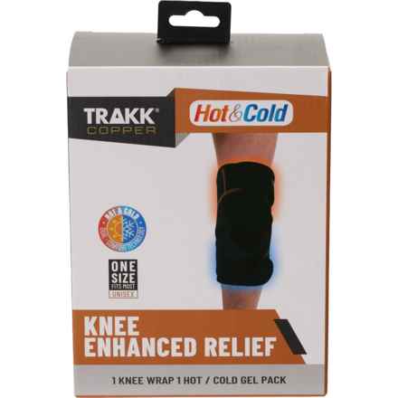 TRAKK Copper Hot and Cold Knee Relief Wrap in Black