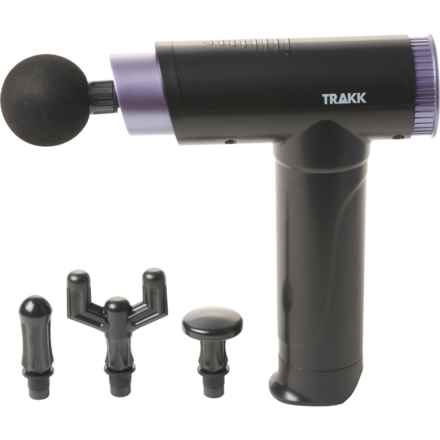 TRAKK Deep Muscle Full Body Massage Gun - 4-Speed, 4-Head in Black