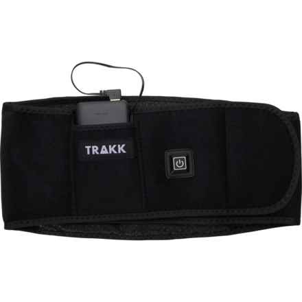 TRAKK Electric Heating Pad Brace in Black/Orange