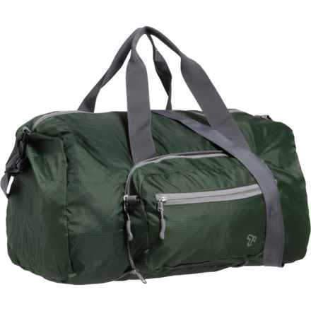 Travelon 2-in-1 Packable Duffel Crossbody Bag in Olive/Grey