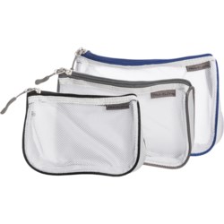 Travelon Color-Piped Packing Pouches - 3-Pack in White Mesh