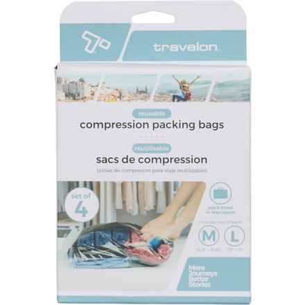 Travelon Compression Bags - 4-Pack, Clear in Clear
