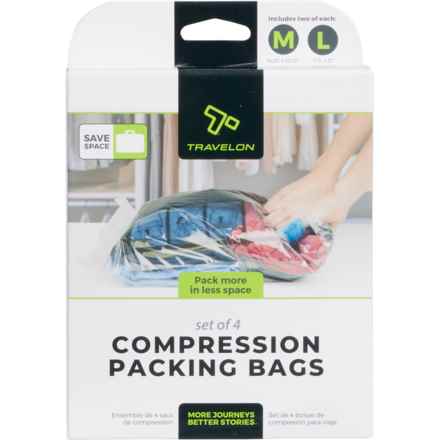 Travelon Compression Bags - 4-Pack in Clear